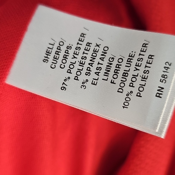 London Style Collection Vibrant Red Sleeveless Vneck Jumpsuit w Wrap Waistline - Picture 9 of 15